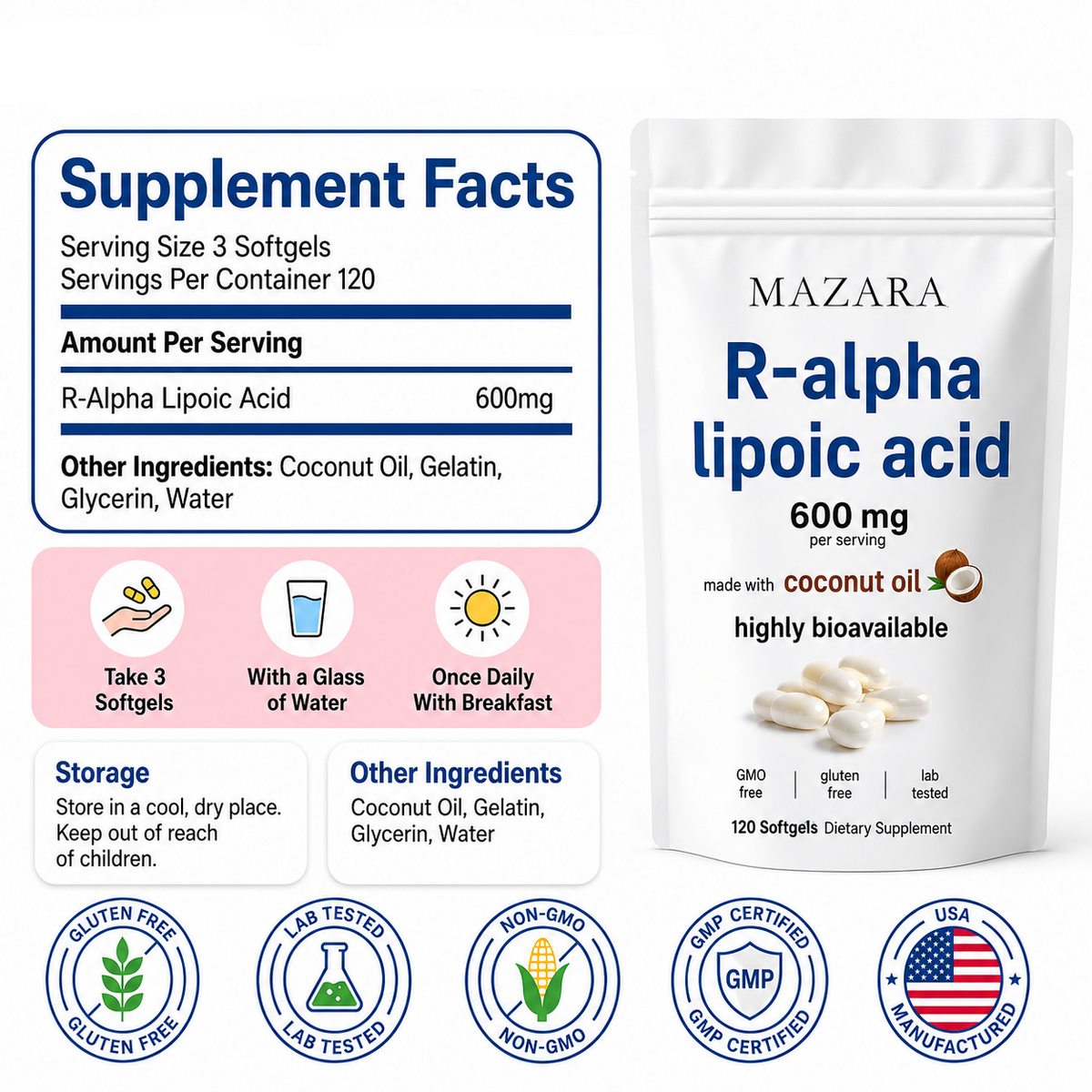 Stabilized R-ALA - Advanced Nerve Support for Burning, Tingling & Numbness