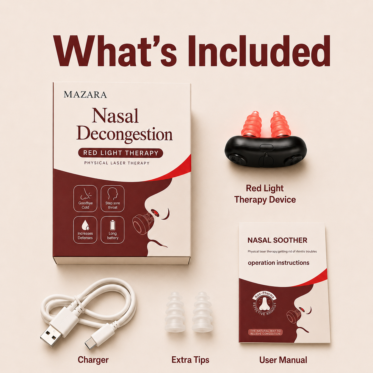 Nasal Decongestion Red Light Therapy