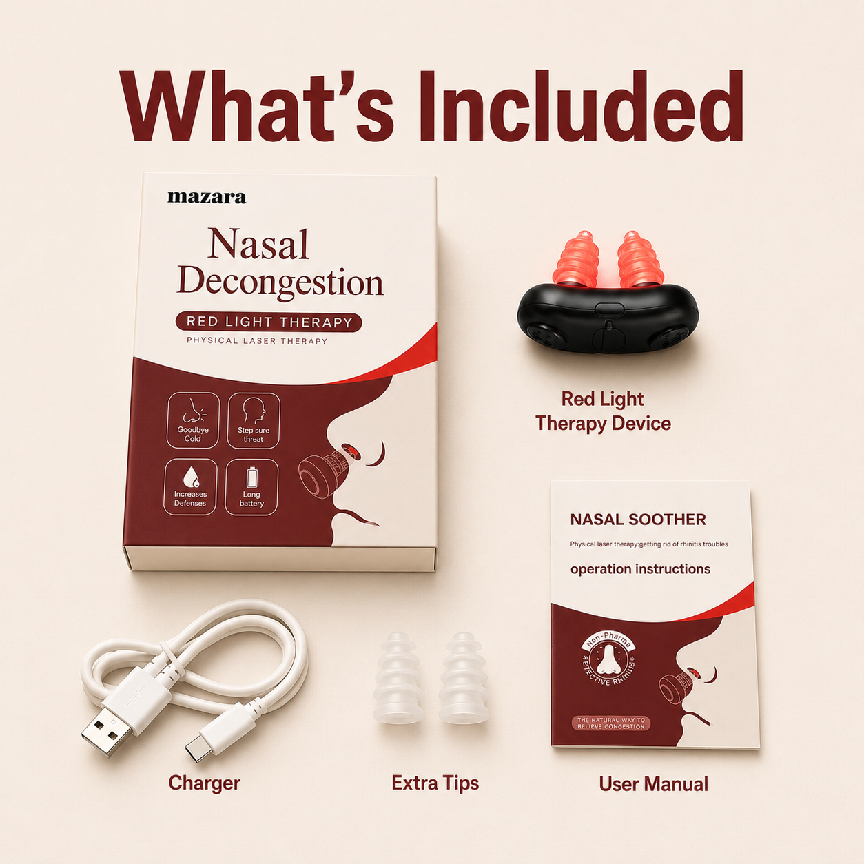 Nasal Decongestion Red Light Therapy