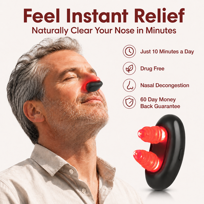 Nasal Decongestion Red Light Therapy