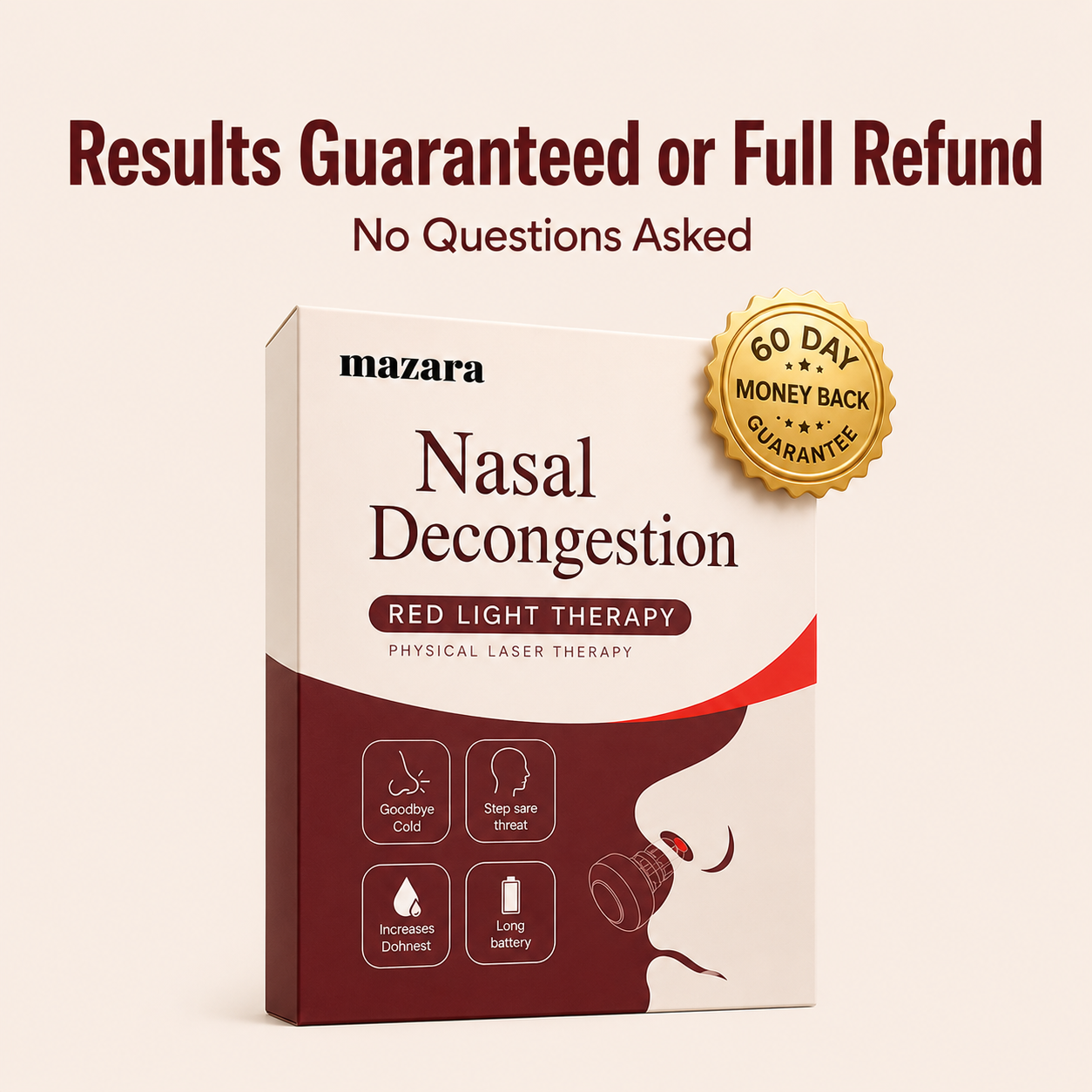 Nasal Decongestion Red Light Therapy