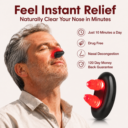 Nasal Decongestion Red Light Therapy